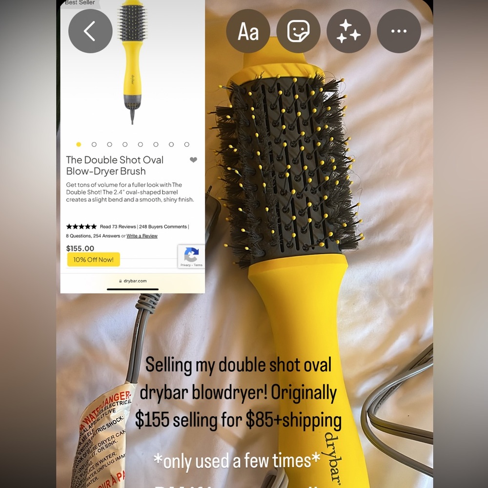 Drybar shot oval blow-dryer brush